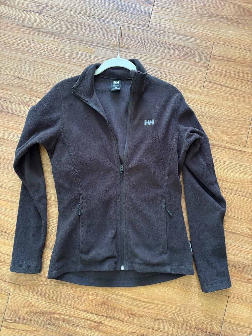 Helly Hansen Black fleece, zip up jacket